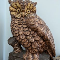 Mid Century Owl Lamp VINTAGE Great Condition 