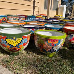 Mexican Flower Pottery 
