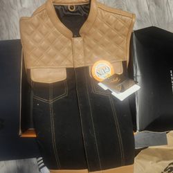 Brand New Custom Olvan Motorcycle Club Vest