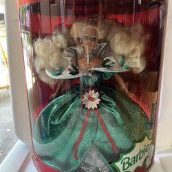Mattel Barbie 1995 hallmark edition happy holidays