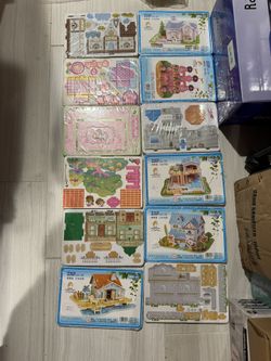 3D Puzzles for Kids with 12 House Building Kit, 3D Cartoon Paper Cardboard Building Kit STEM Toys for Girls Boys 8-12 Christmas Birthday