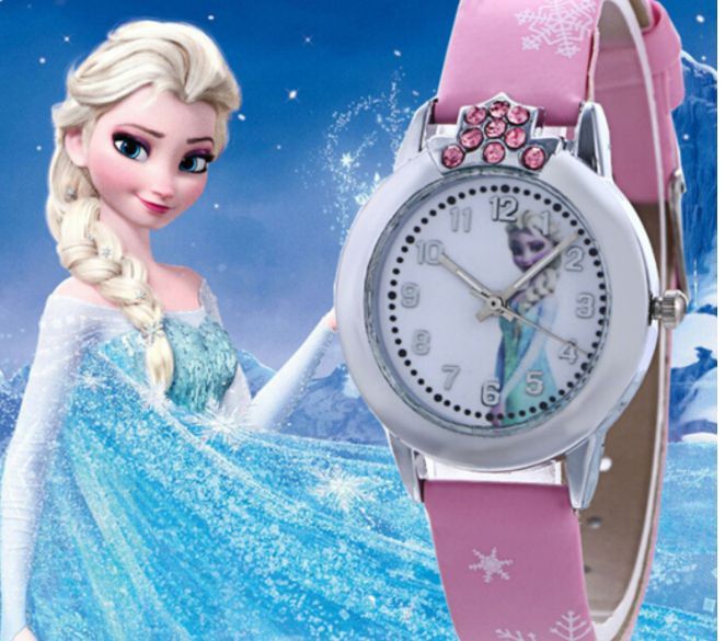 Cute Girl's Frozen Cartoon Watch