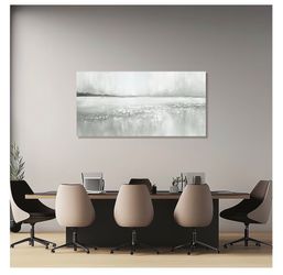 Beautiful Abstract Wall Art Gray Wall Decor Nival Paradise Canvas