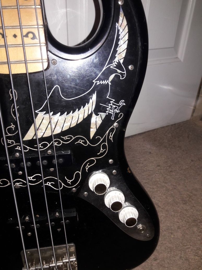 Vintage Ibanez black eagle bass