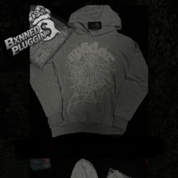 SP5DER HOODIE | 939 LIGHT GRAY