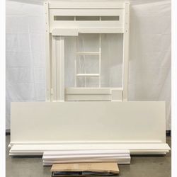 Twin Size Loft Bed with Desk and Ladder , White *Free Delivery & assembly*