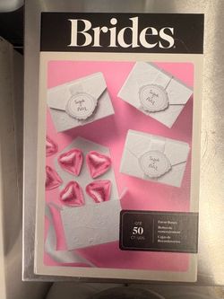 Wedding Favor Boxes – 50 Count White Embossed with Seals