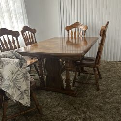 Dining Room Table And Hutch 