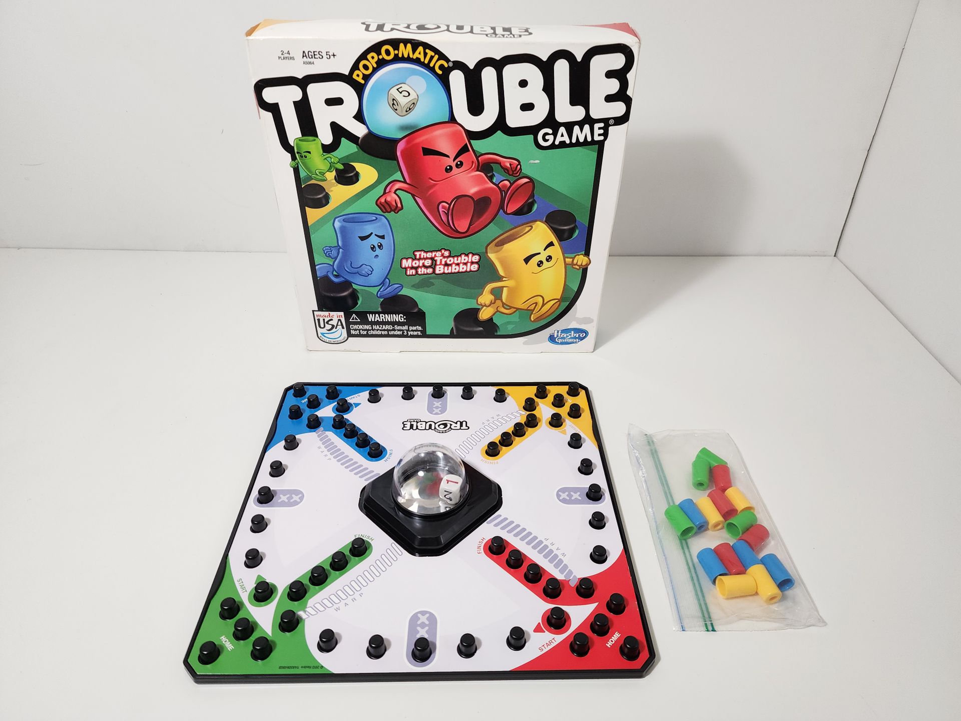 Trouble Game Pop-O-Matic Board Game