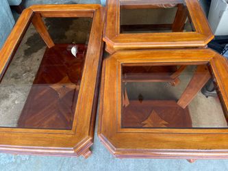 Coffee table and matching end tables