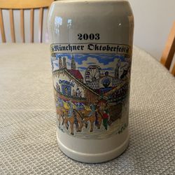Munchner Oktoberfest 2003 WS Handmade German Beer Stein