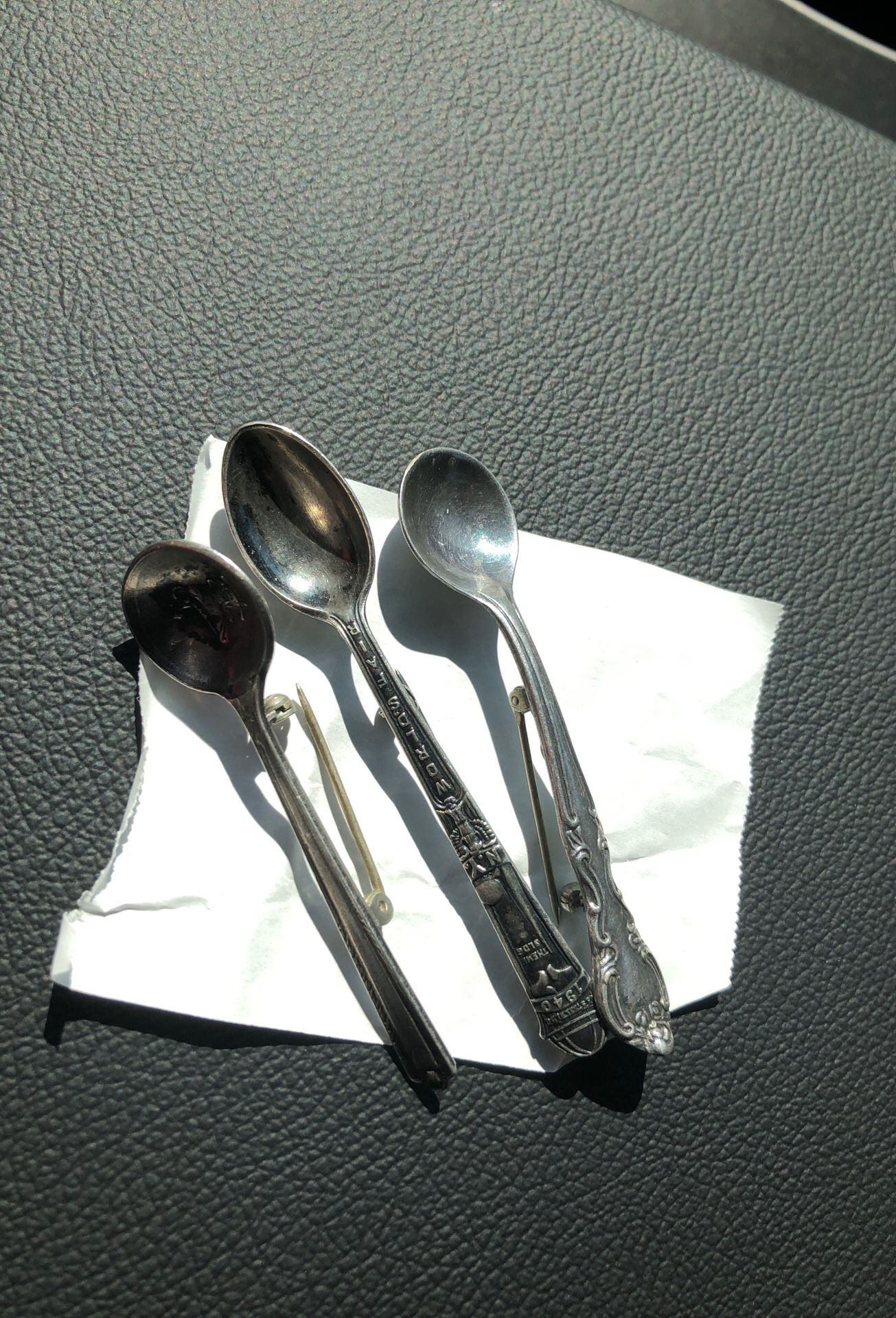 Coins Baby silver spoons 1850 1900 not sure