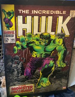The Incredible Hulk the monster unleashed canvas
