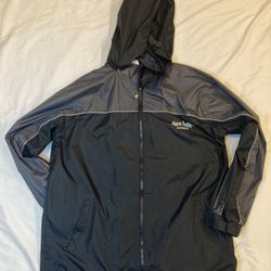 Nova Scotia CANADA Hooded Nautical Windbreaker Jacket Mens XL