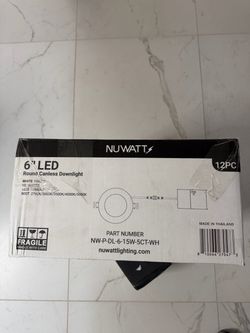 12-Pack 6 in. LED White Round