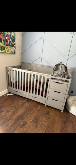 Brand new crib with mattress and everything