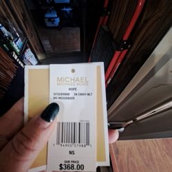 Michael Kors Medium Hope Leather Satchel Bag Blue 