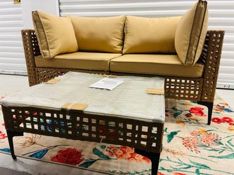 FREE DELIVERY - Brand New Outdoor Patio Premium Quality Cozy Set & Coffee Table NEW