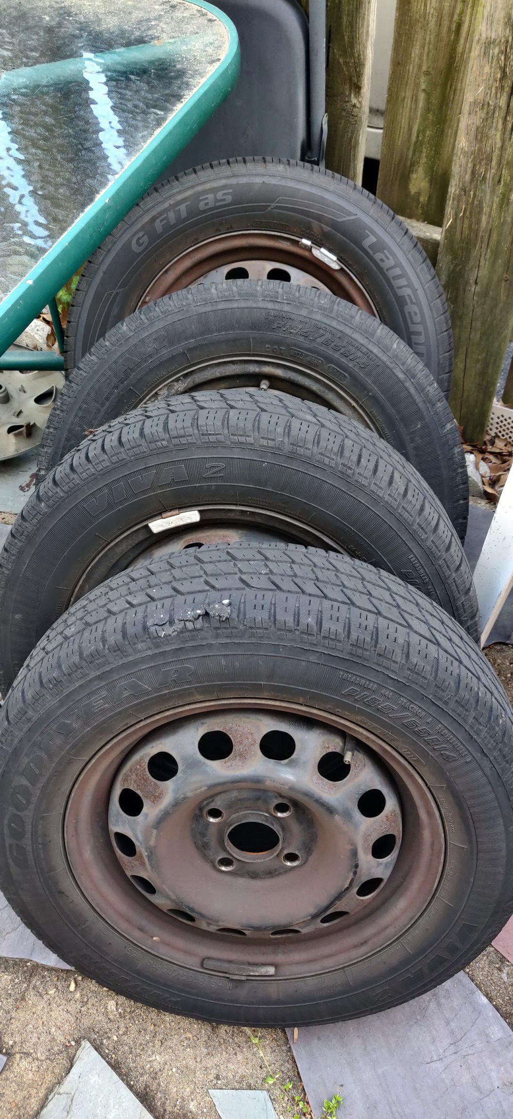 Rims and tires. USED CAME OFF MY HONDA CIVIC