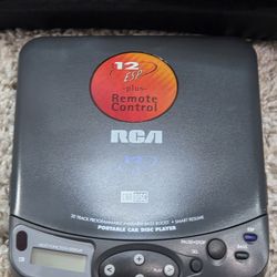Vintage RCA Portable CD Player Bundle - Car Kit, Case Logic Bag & Remote - TESTED