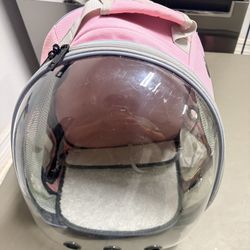 Pink Cat/Pet Carrier Clear Front Backpack