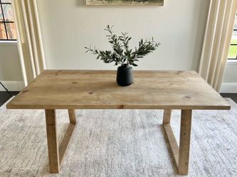 6FT X 3FT Solid Wood Modern Rustic Farmhouse Dining Table