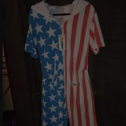 Star-Spangled Men's Terry Cloth Onesie