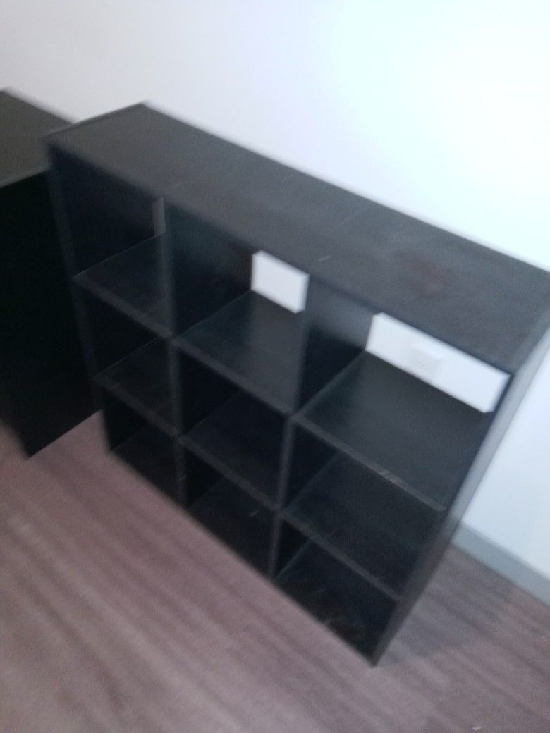 9 Cubes Shelves / Organizer Black