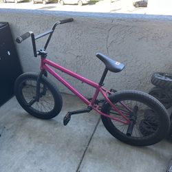 Pink elite bmx bike
