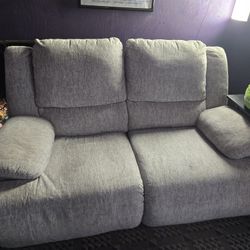 Gray Recliner Loveseat