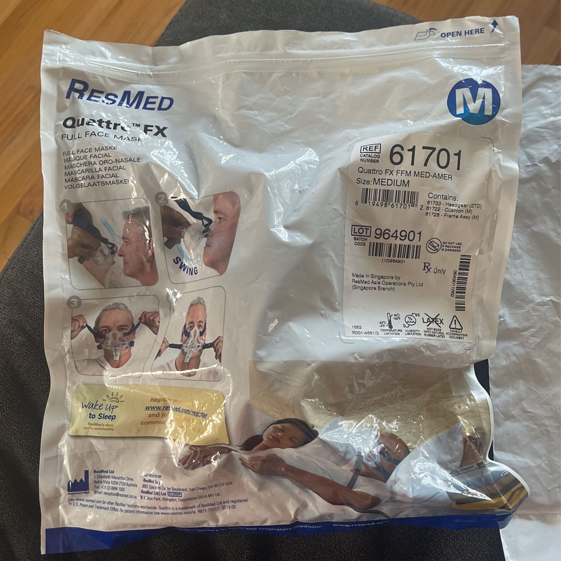 ResMed Quattro Face Mask Size Medium 