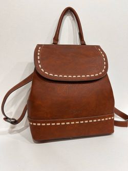 Brand new brown Darcy Marks London back pack/purse