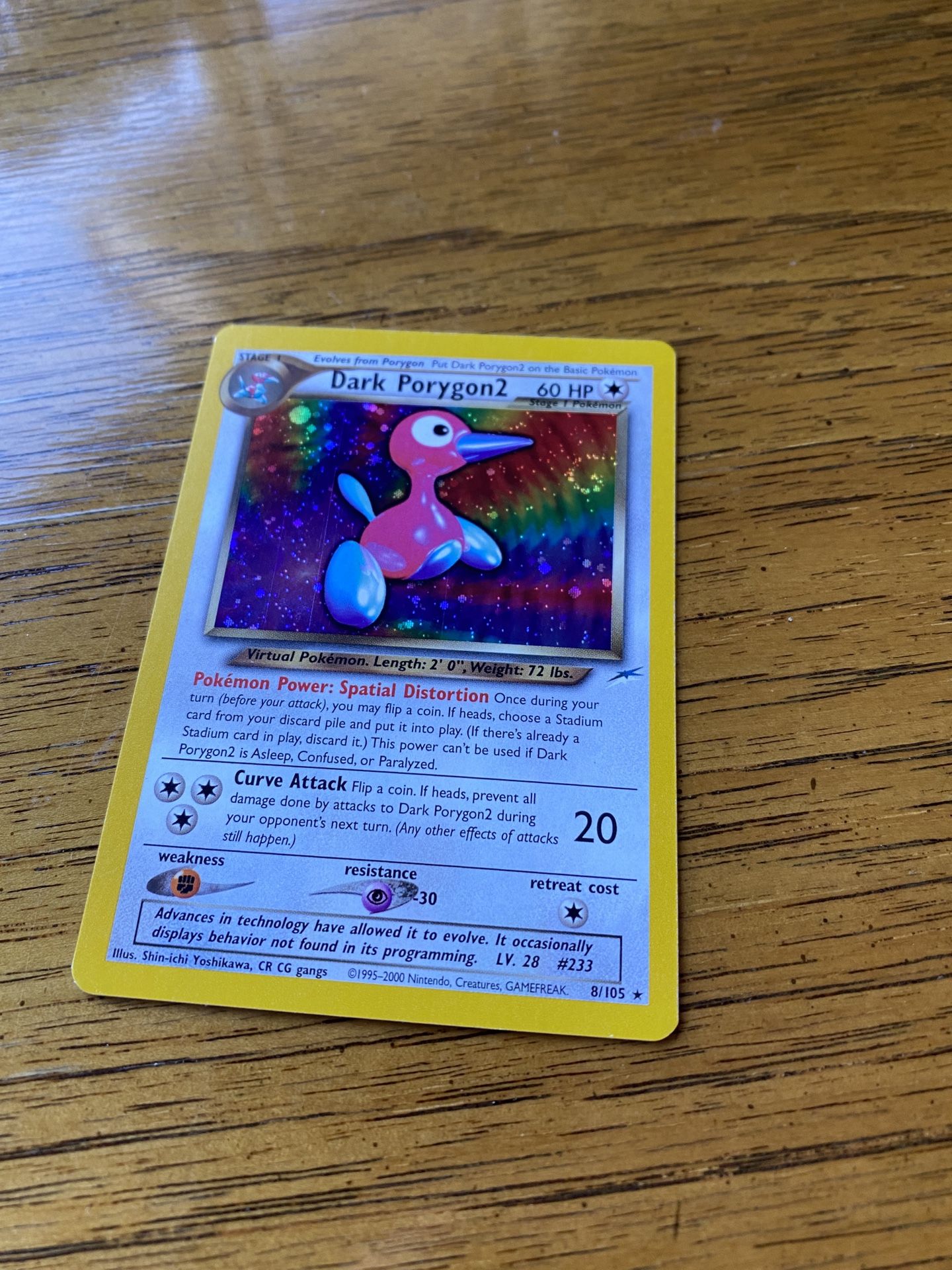 Pokémon Neo Destiny Dark Polygon 2 Rare Holo Card