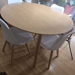 Wooden dining room table