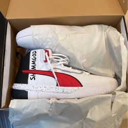 Basketball Shoes Puma Shammgod White Red AndBlack Size 13