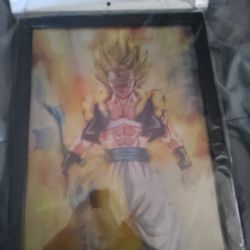 Goku / Vegeta Fusion Holographic Frame