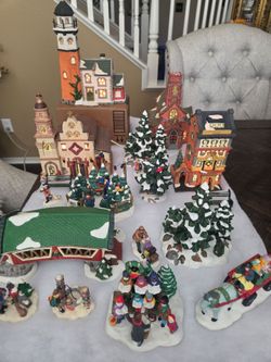 Christmas Village Collection with Buildings and Figurines