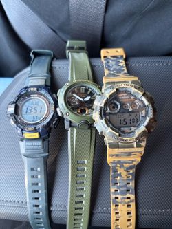 3 G Shock watches
