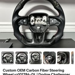 2015-2023 Carbon fiber Custom Steering Wheel For Dodge Challenger Charger Or 300