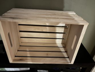 Wood shoe box