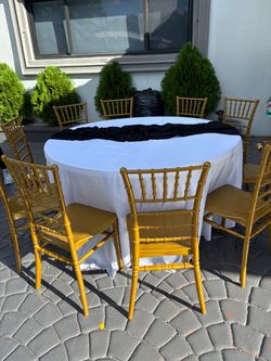 Gold chavari chairs