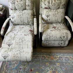 Two Recliner/rocking Chairs