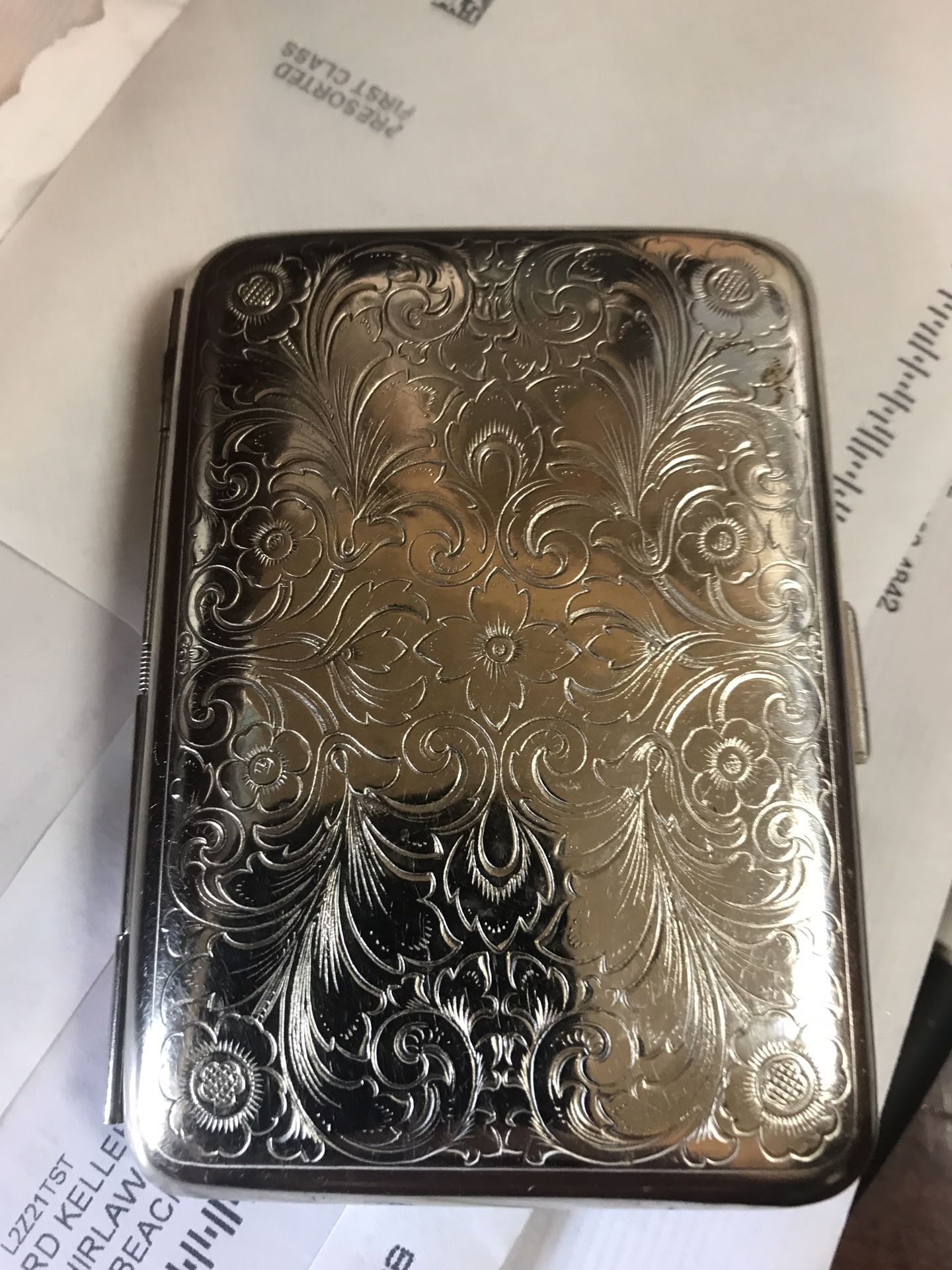 Vintage Silver plate Cigarette case Hansaware Germany for Sale in Virginia  Beach, VA