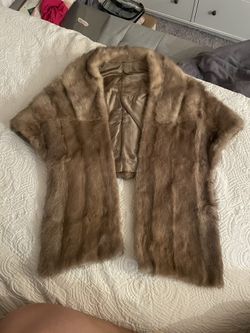 Real Genuine Fur Cover Up | Vintage Fur | Silk Lined With Pockets