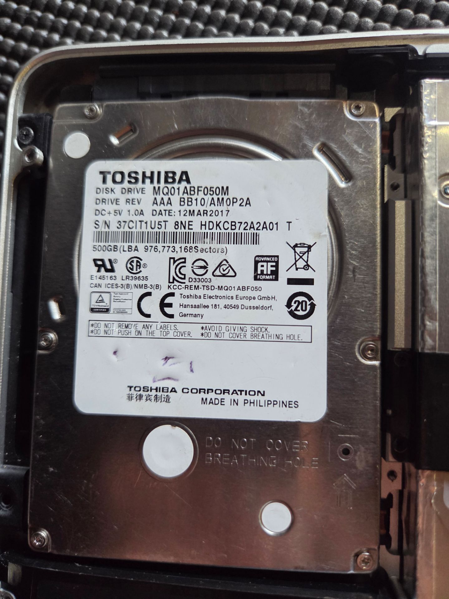 For macbook pro hardisk 500 gb