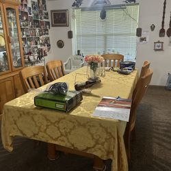 Dining Set With Cabinet 