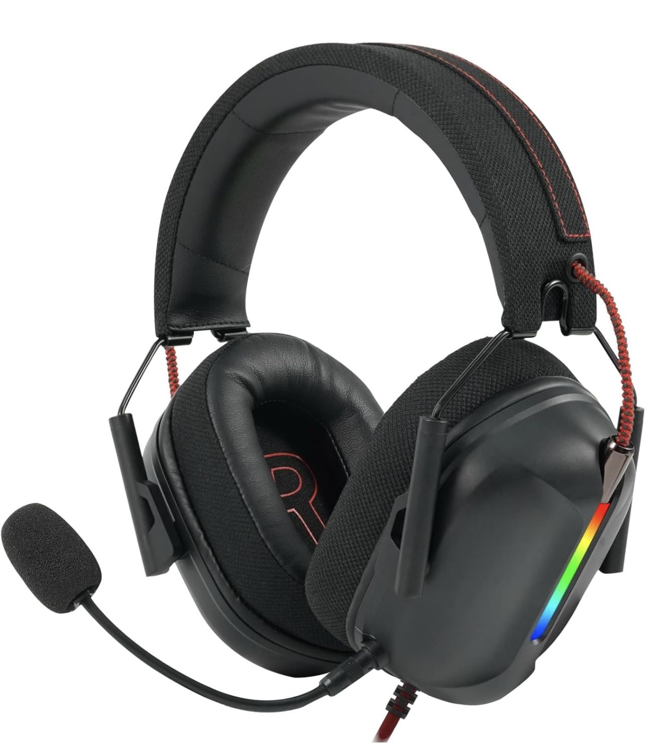 BRAND NEW IN BOX TuparGo G9pro 7.1 Surround Sound Foldable RGB Light Gaming Headset with Mic for PC Mac Playstation,Replaceable Cooling-Gel Earpads,Er