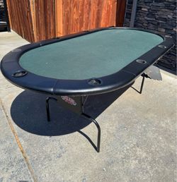 Poker table Royal flush