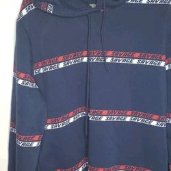 Savage hoodie sweatshirt adult, size Men's large