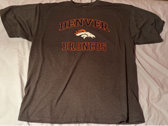 Denver Broncos NFL Gray Shirt; Men’s 2XL